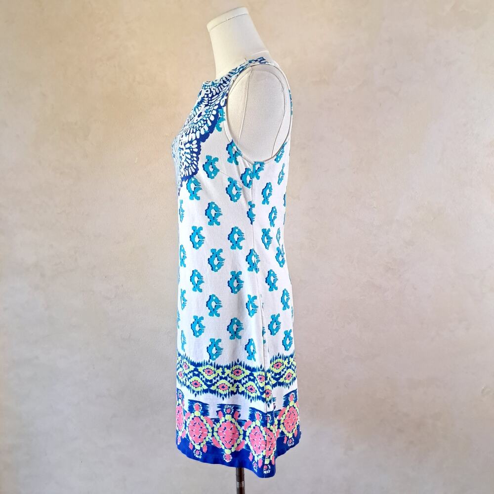 LILLY PULITZER Harper Shift Dress Size Small To The Sea Sleeveless French Terry - Picture 5 of 10